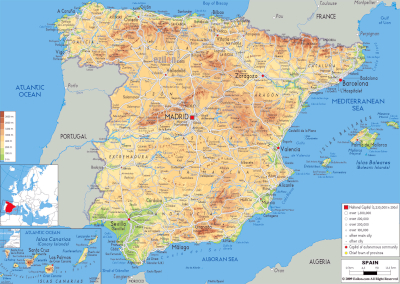 Map of Spain